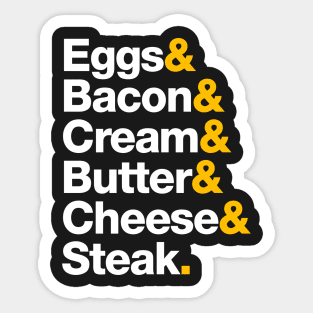 Keto Helvetica Sticker